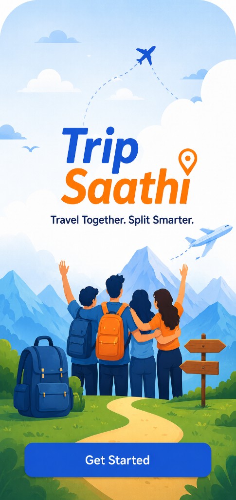 Trip Saathi welcome screen